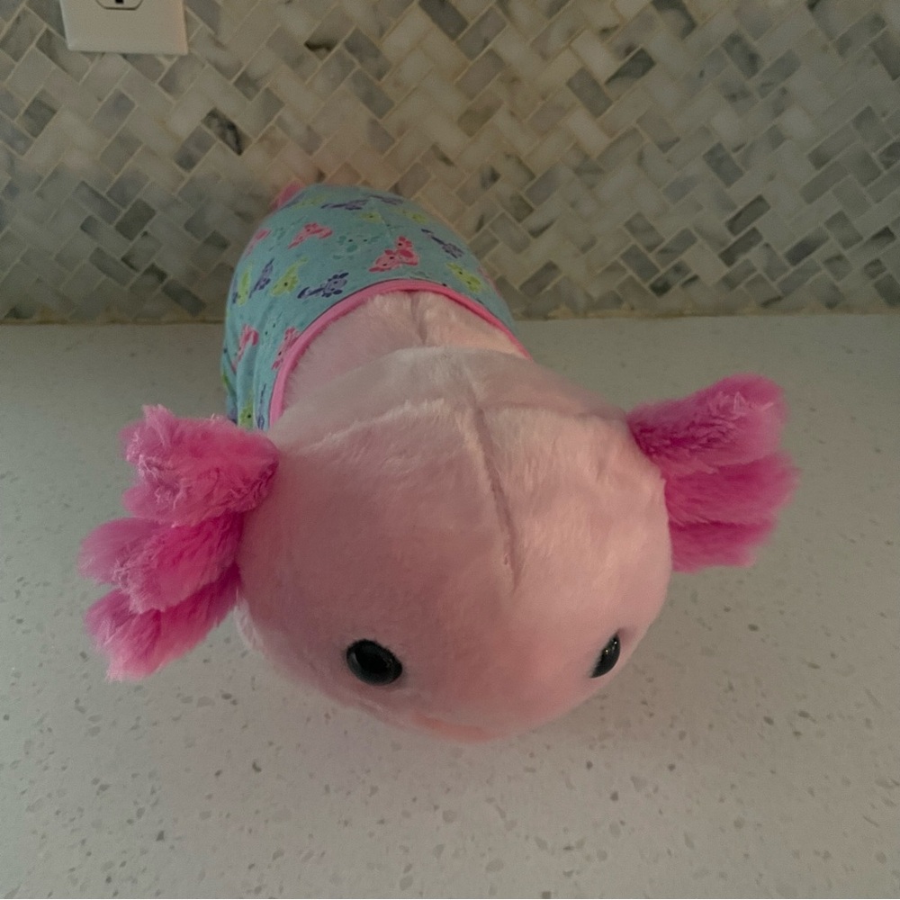 Build A Bear Online Exclusive Pink Axolotl Plush BAB Snuggles